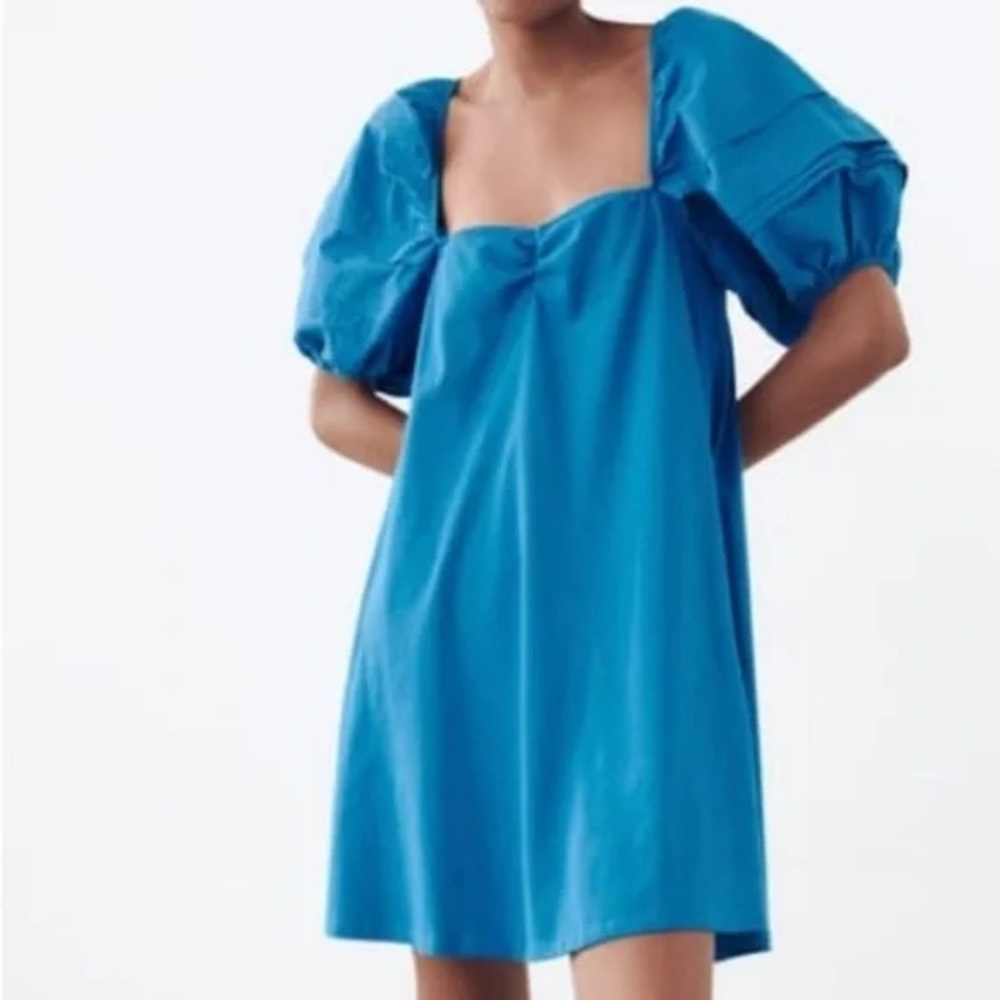 Zara Vibrant Blue Mini Dress